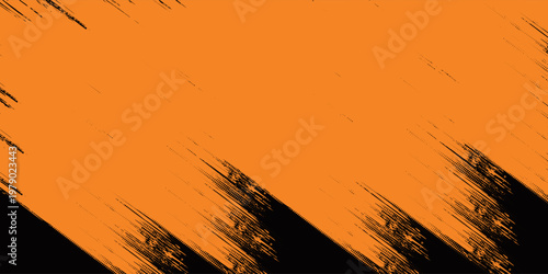 orange black brush Car sticker wrap pattern banner abstract sporty lines black orange color combination grunge brush modern pattern racing motorsport design.vector illustration. eps 10