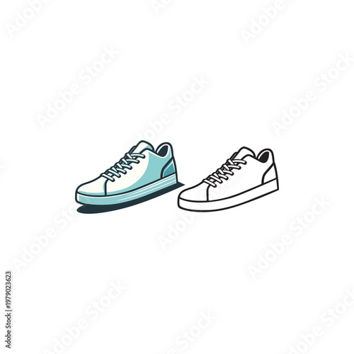 Sneakers Icon for logo template
