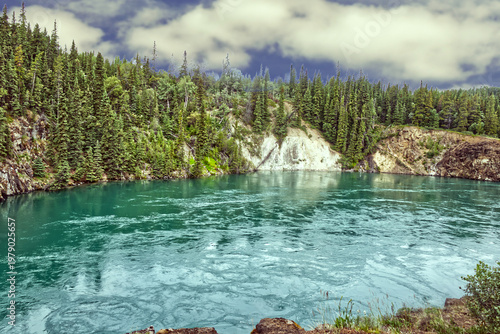 Fotografie Beautiful river canyon scenery