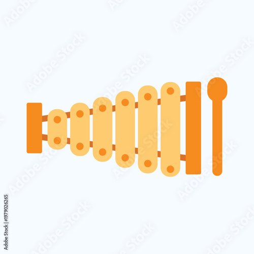 Illustration of an xylophone instrument