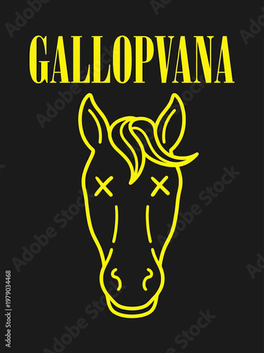 Horse Head With Crossed Eyes.