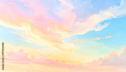 Ephemeral hues dance across a boundless expanse.