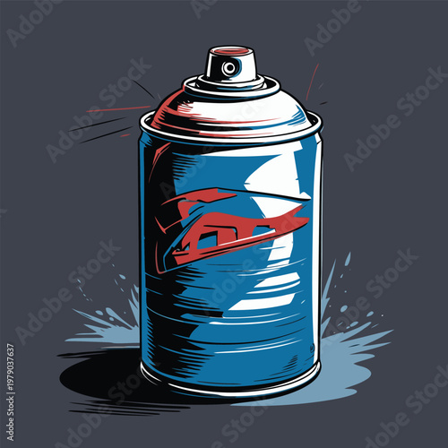 Spray paint can vector image