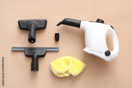 Modern steam cleaner with b...