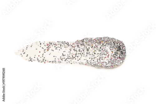 Smear of beautiful silver g...