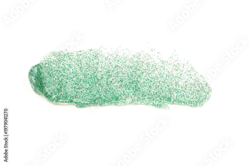 Smear of beautiful green gl...