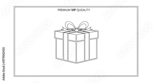 Elegant Gift Box with Ribbon Bow, Premium Quality Celebration Present