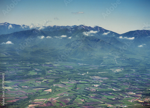 空から見る十勝平野（北海道・鹿追町）
