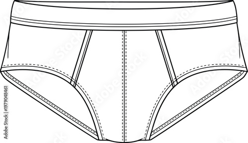 black and white illustration of women's underwear