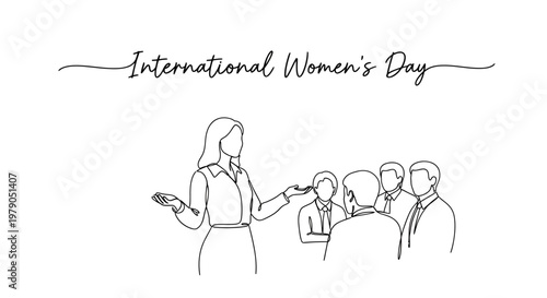 Celebrating International Women's Day with inspiring women empowering others through unity and resilience illustration 2023