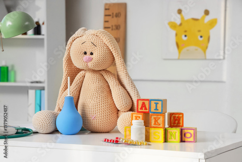 Toys with enema and pills o...
