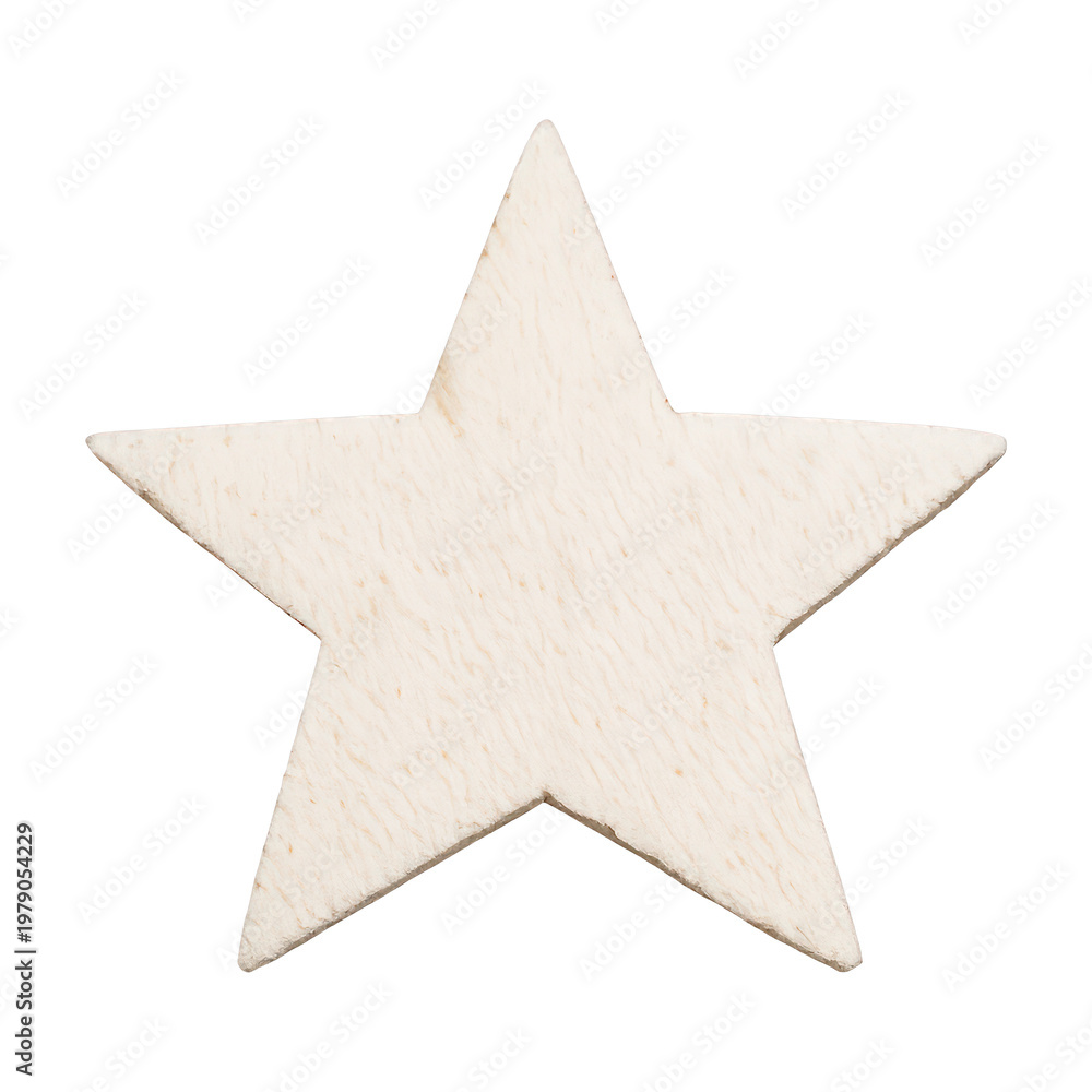 Obraz premium PNG Textured wooden star shape