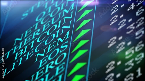 Financial stock market chart and candlestick data trends with investment analytics for trading and portfolio management.