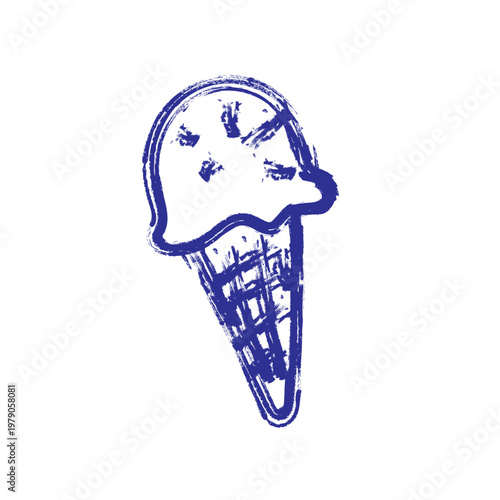 hand drawn ice cream doodle