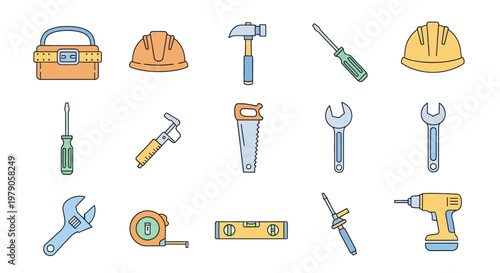 Collection of various hand tools.