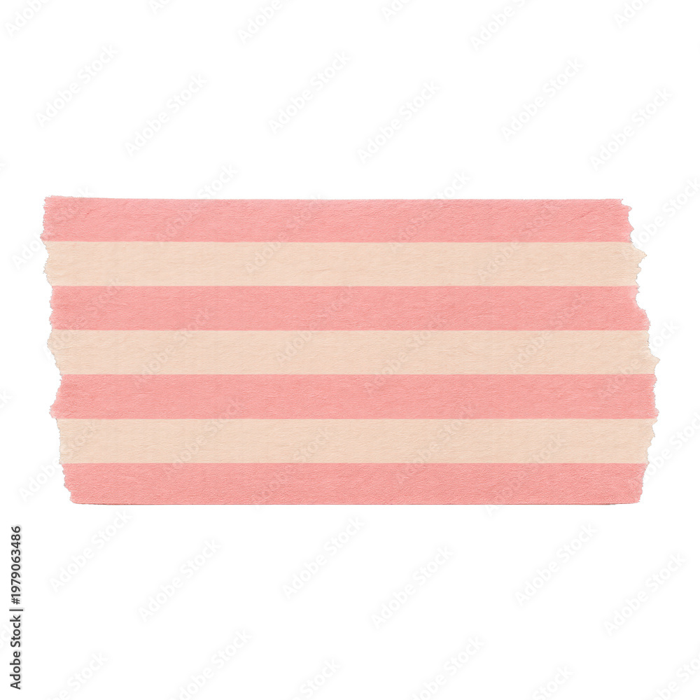 Naklejka premium PNG Pink and beige striped tape