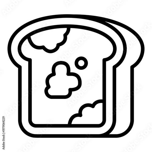 Moldy Bread outline icon