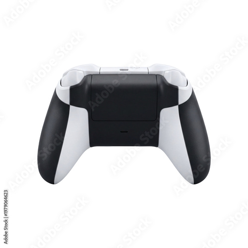 Gamepad in black and white with a sleek and modern design, perfect for gaming enthusiasts