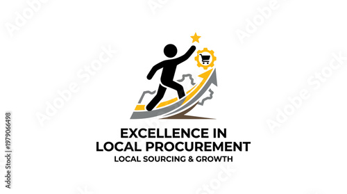 Excellence in Local Procurement Logo Business Concept