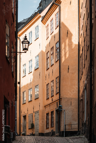 Photography Gamla Stan old city in Stockholm, Sweden
