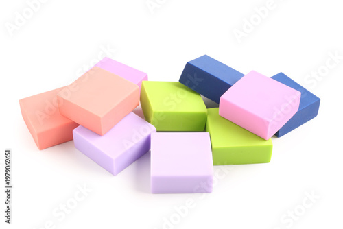 Different colorful rubber e...