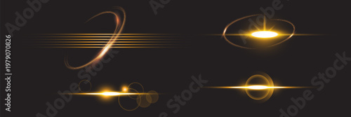 PNG sparkle flare golden halo, sunbeam burst, starlight glimmer, and lens spark for magical, space-inspired, and transparent radiant design compositions