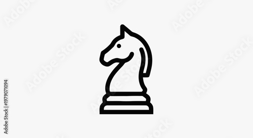 chess knight vector illustration