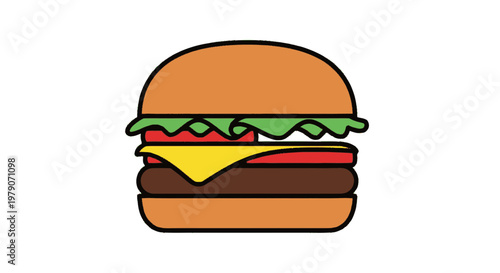 fast food hamburger
