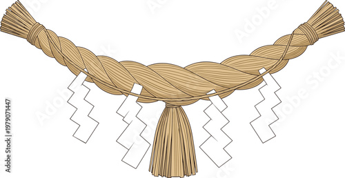 Elegant braided cord with tassel and metallic accents