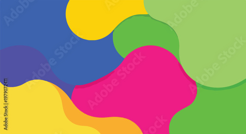 Colorful Abstract Shapes and Forms Design 5.