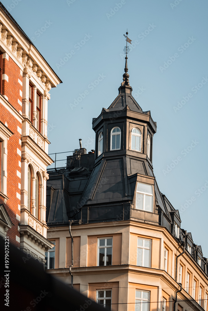 Fototapeta premium Glama Stan old historic city of Stockholm, Sweden