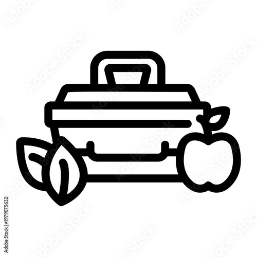 Lunch box Line Icon