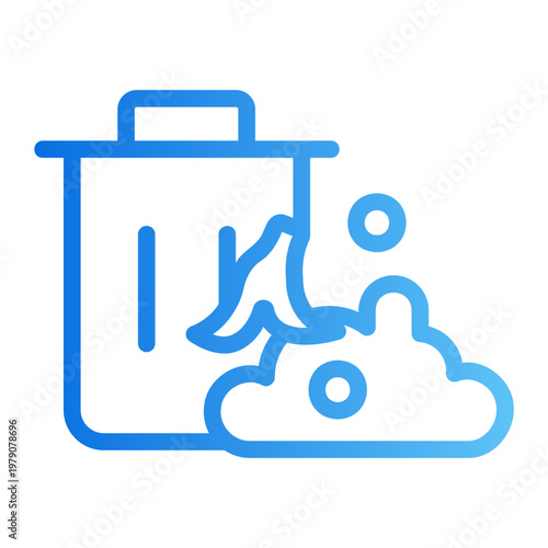 Compost symbol Line Gradient Icon