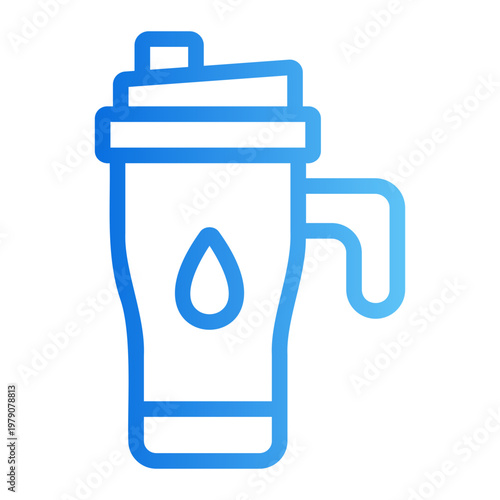 Tumbler Line Gradient Icon