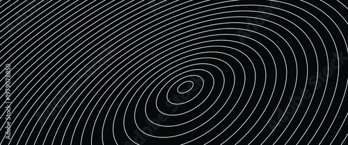 Seamless circular lines pattern radio wave background, radio wave illustration background.