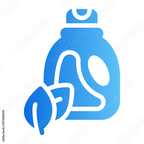 Eco laundry detergent Line Gradient Icon