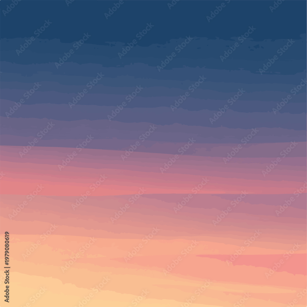 Fototapeta premium A serene sunset sky with layered clouds
