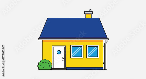 A simple cartoon house