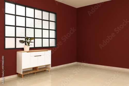 Interior of big empty room ...
