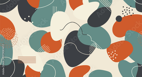 Colorful abstract shapes and patterns 4.