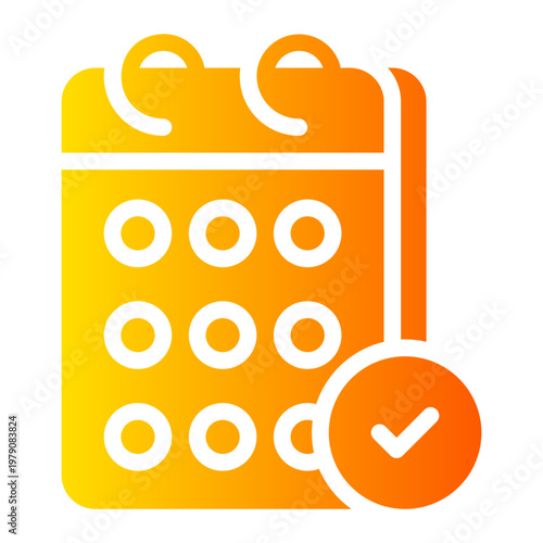 calendar gradient icon