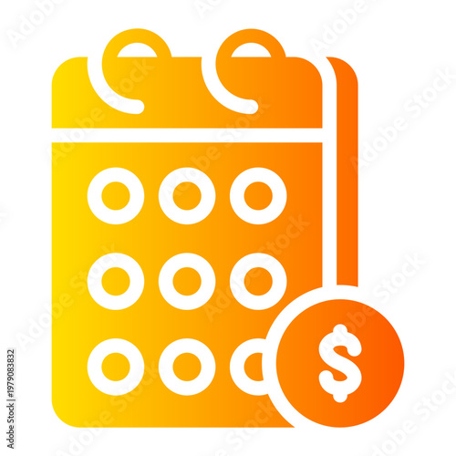 calendar gradient icon