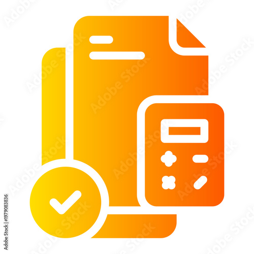 calculator gradient icon