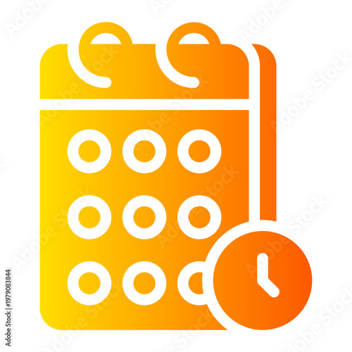 calendar gradient icon