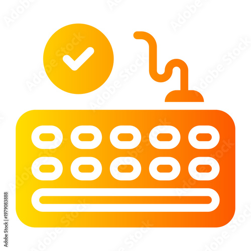 keyboard gradient icon