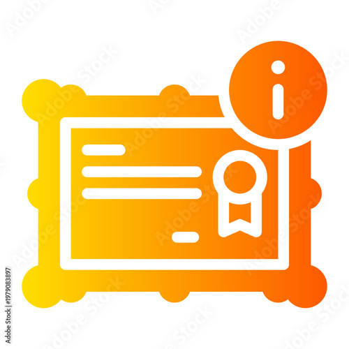 info gradient icon