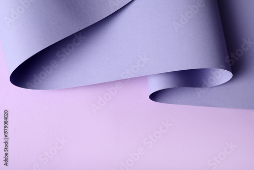 Twisted sheet of color pape...