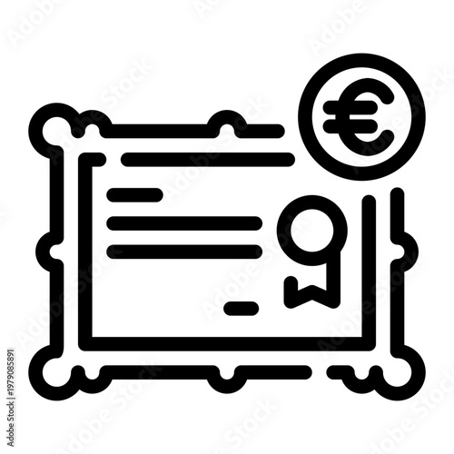 euro line icon