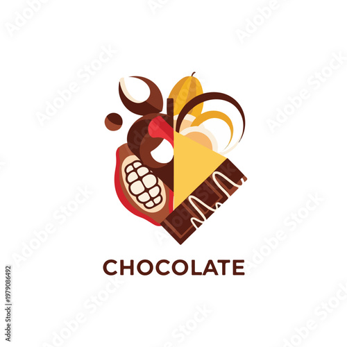 Chocolate Bar with Strawberry and Cream.