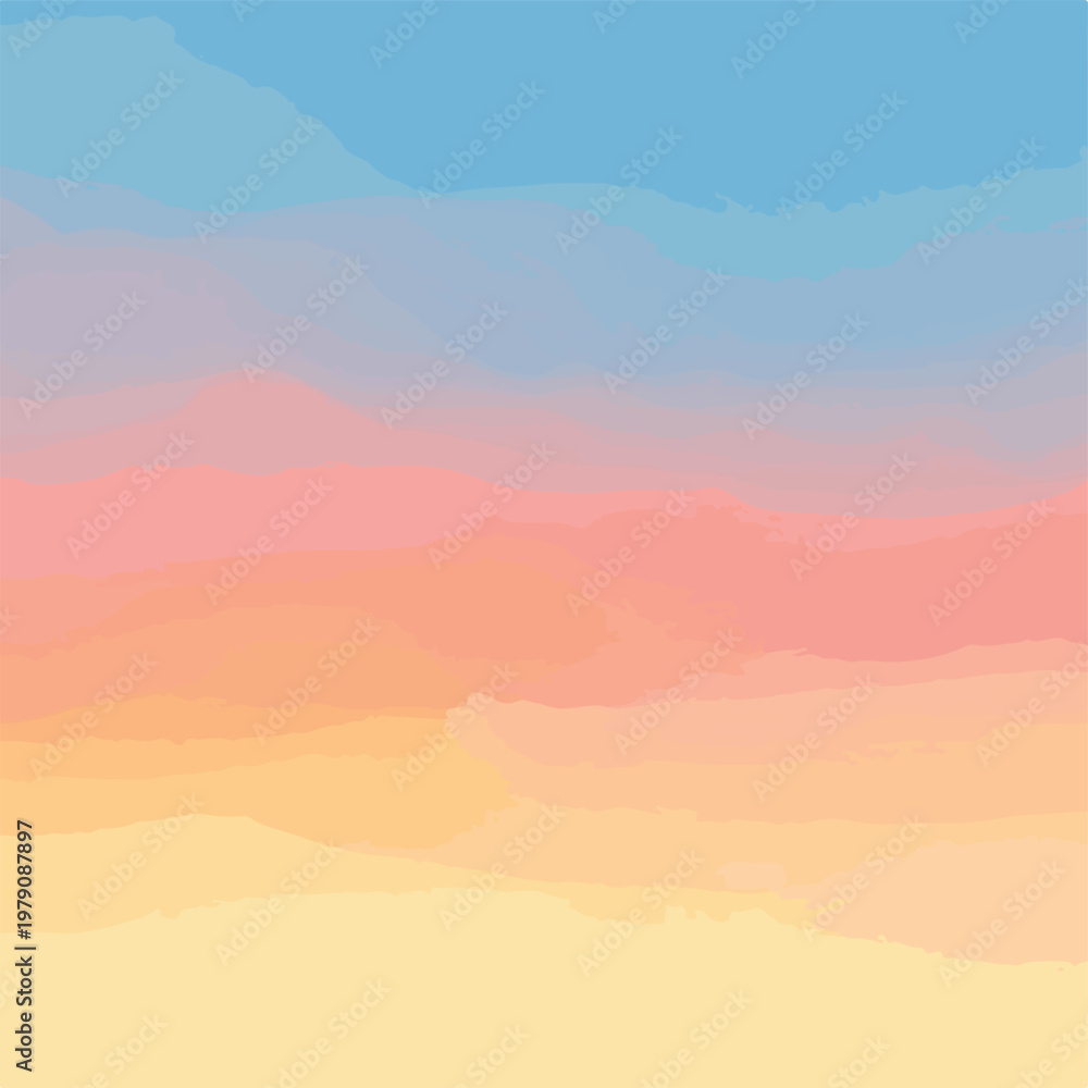 Fototapeta premium A colorful abstract landscape with gradient hues